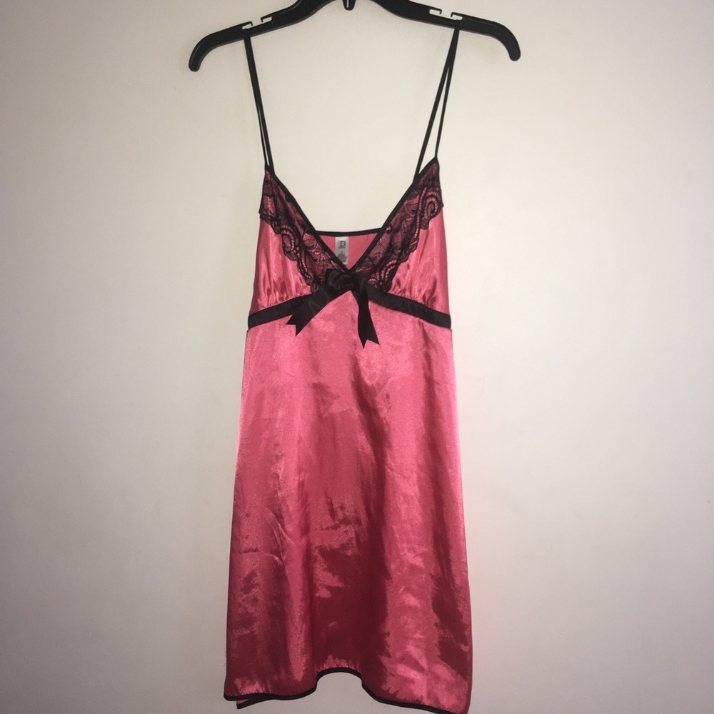 ND pink satin Nightgown